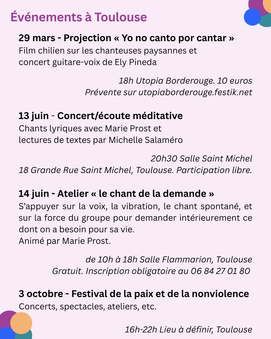 Events 1000 choeurs